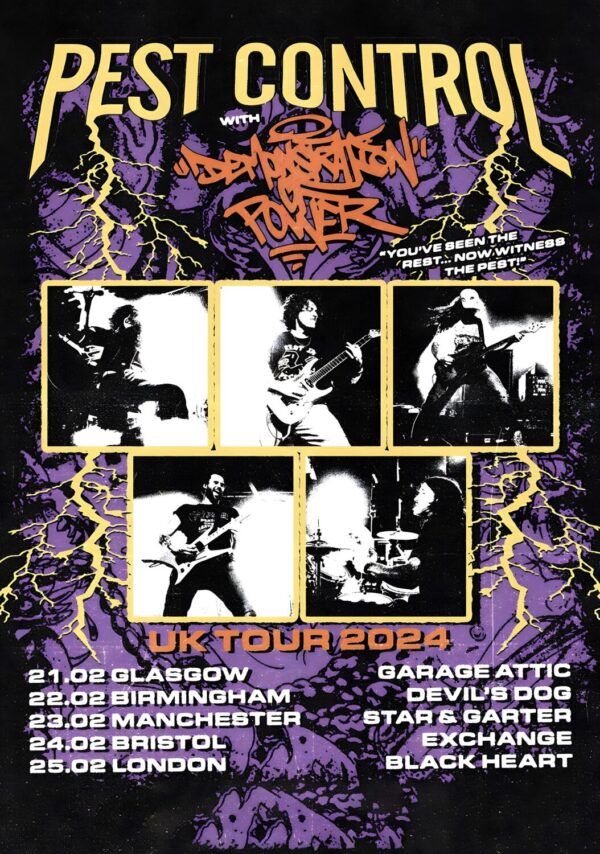 PEST CONTROL (band) UK Tour 2024 Poster