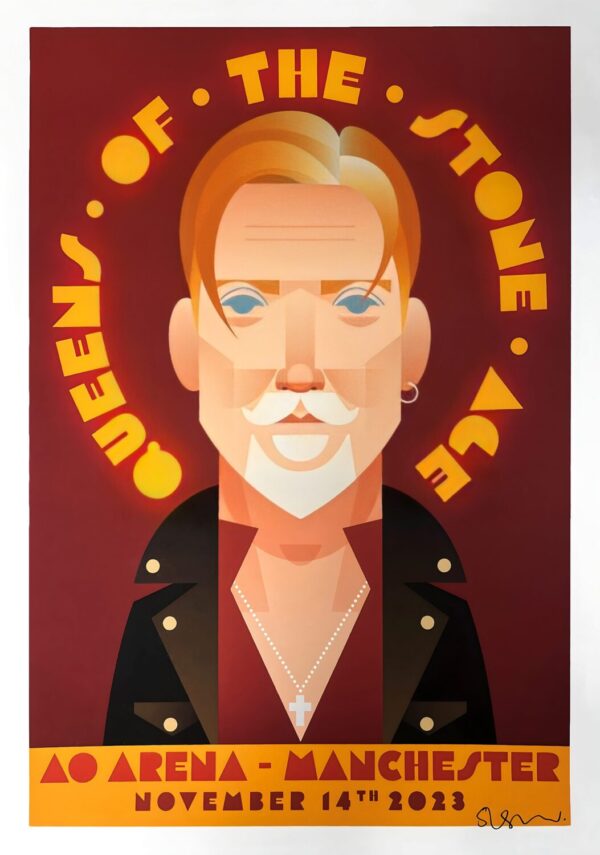 QUEENS OF THE STONE AGE The End Is Nero 2023 UK Tour: MANCHESTER AO Arena - 14 November 2023 Poster
