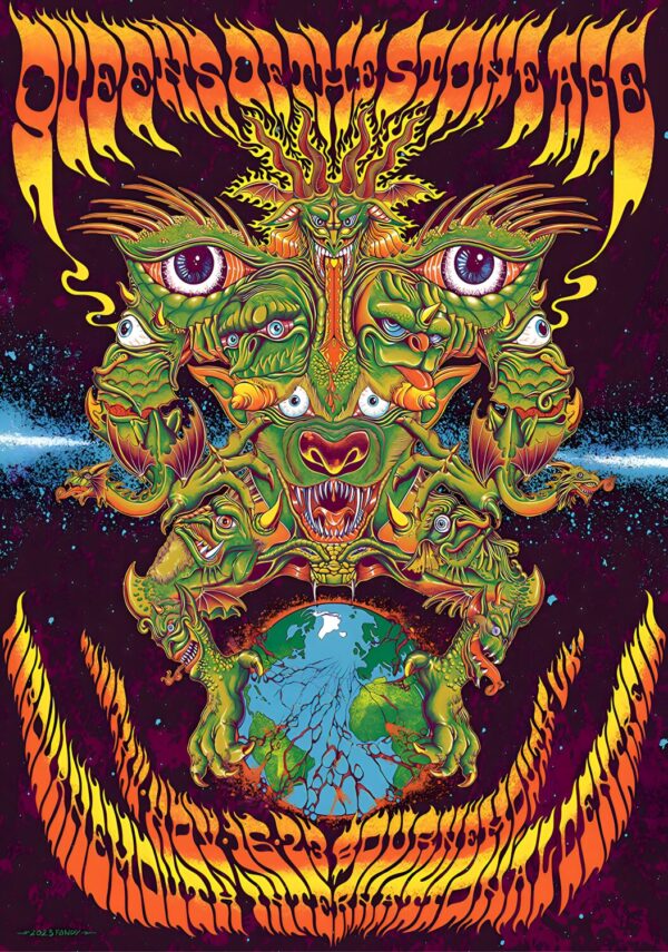 QUEENS OF THE STONE AGE The End Is Nero 2023 UK Tour: BOURNEMOUTH International Centre - 16 November Poster