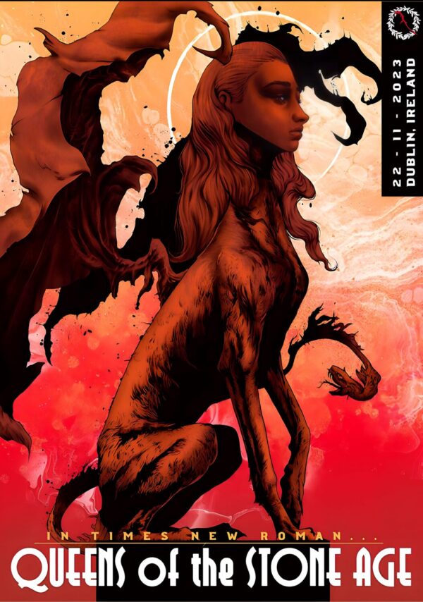 QUEENS OF THE STONE AGE The End Is Nero 2023 Tour: DUBLIN 3Arena - 22 November 2023 Poster Print