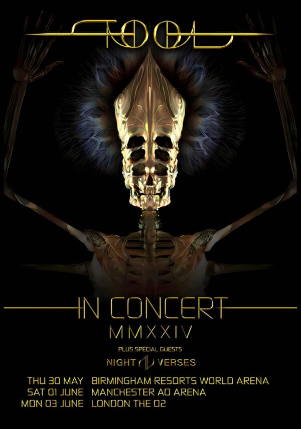 TOOL (band) Fear Inoculum In Concert 2024 UK Tour Poster