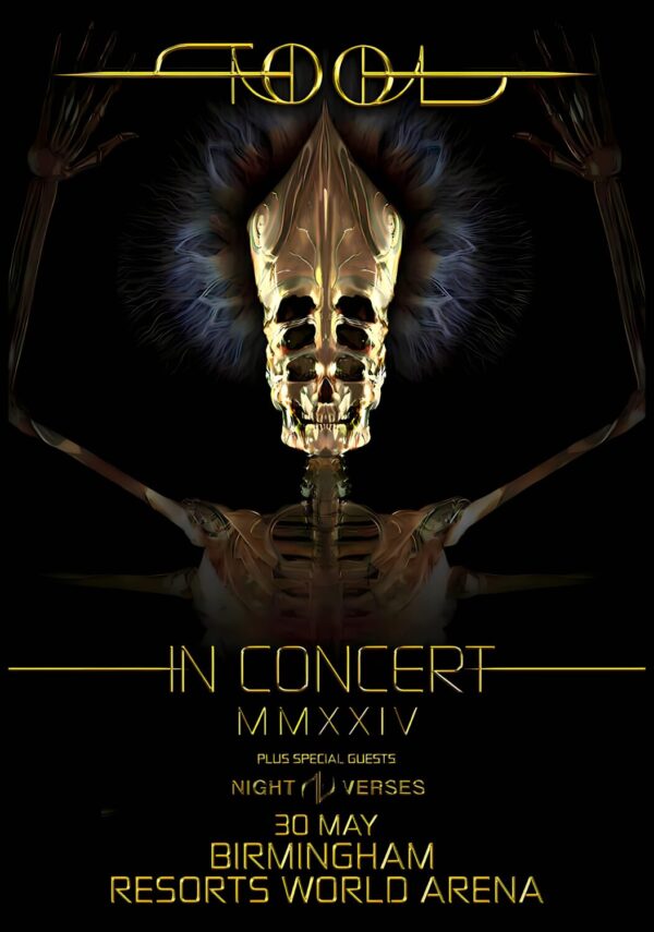 TOOL (band) Fear Inoculum In Concert 2024 UK Tour: BIRMINGHAM Resorts World Arena Poster