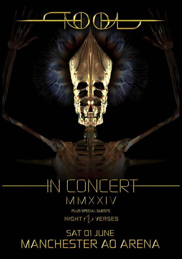 TOOL (band) Fear Inoculum In Concert 2024 UK Tour: MANCHESTER Ao Arena Poster