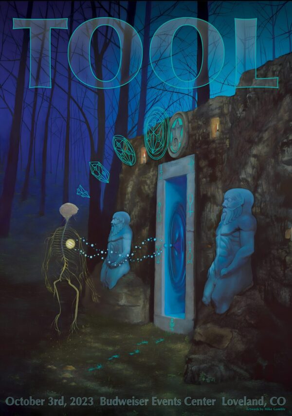 TOOL (band) Fear Inoculum In Concert U.S. Tour: LOVELAND Budweiser Center Poster