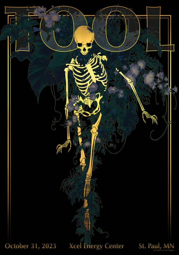 TOOL (band) Fear Inoculum In Concert U.S. Tour:  ST. PAUL Xcel Energy Center Poster