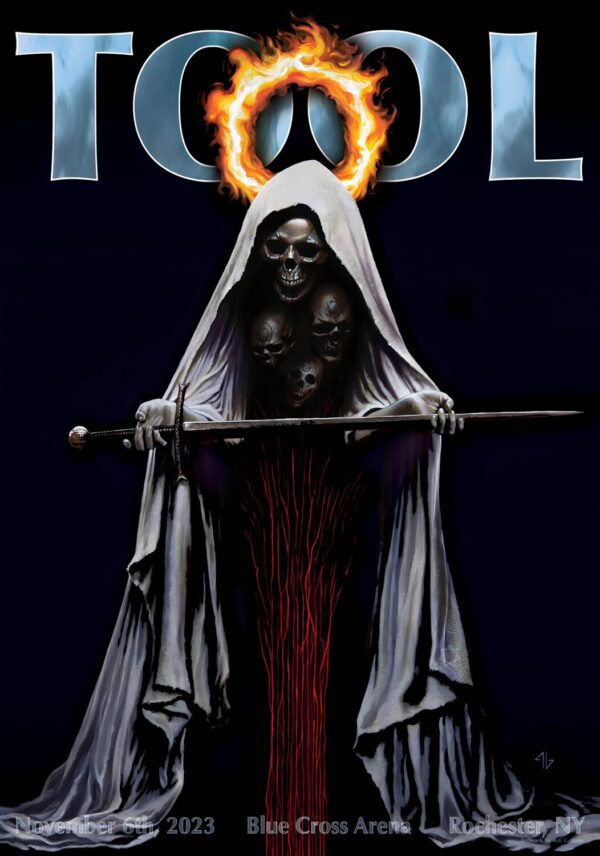 TOOL (band) Fear Inoculum In Concert U.S. Tour: ROCHESTER Blue Cross Arena Poster