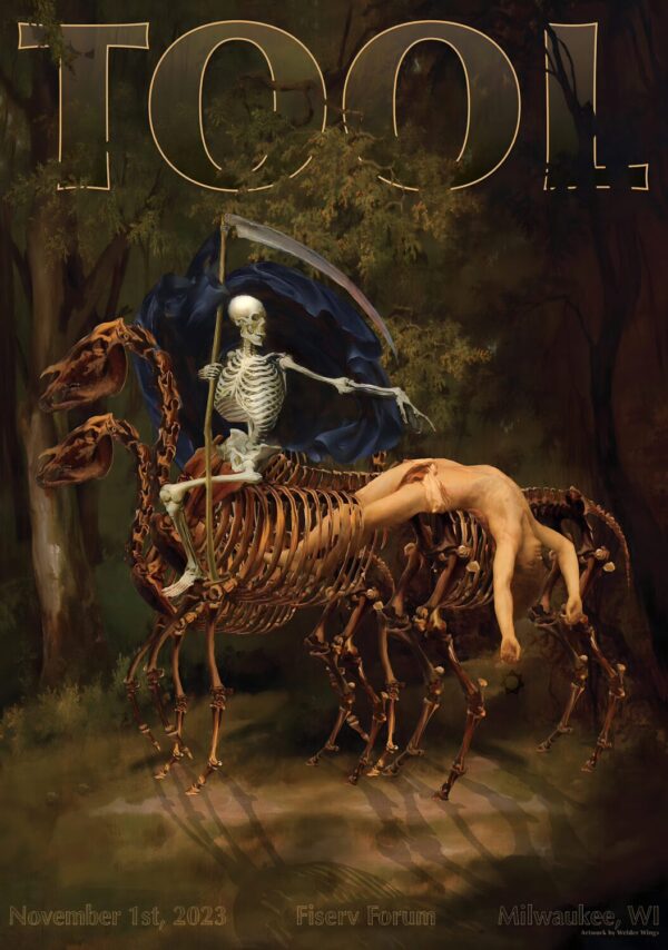 TOOL (band) Fear Inoculum In Concert U.S. Tour: MILWAUKEE Fiserv Forum Poster