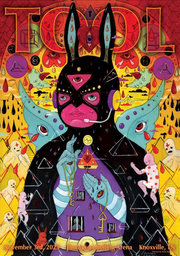 TOOL (band) Fear Inoculum In Concert U.S. Tour: KNOXVILLE Thomson Boiling Arena Poster