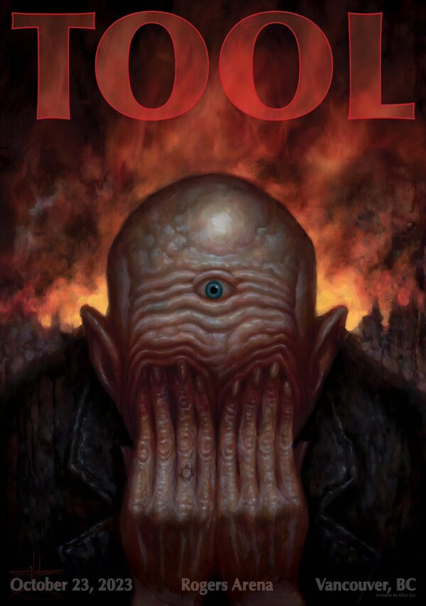 TOOL (band) Fear Inoculum In Concert U.S. Tour:  VANCOUVER, Canada - Rogers Arena Poster Print