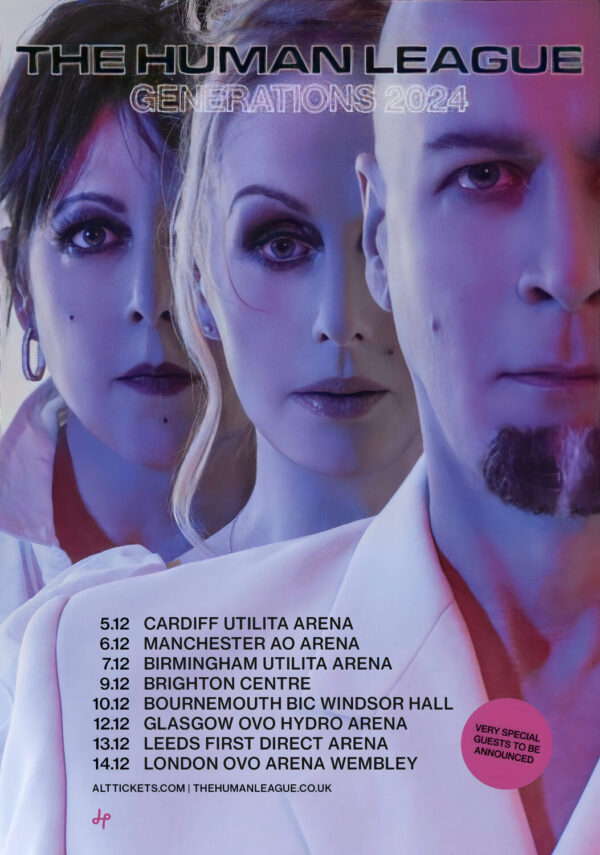 THE HUMAN LEAGUE Generations 2024 UK Arena Tour Poster