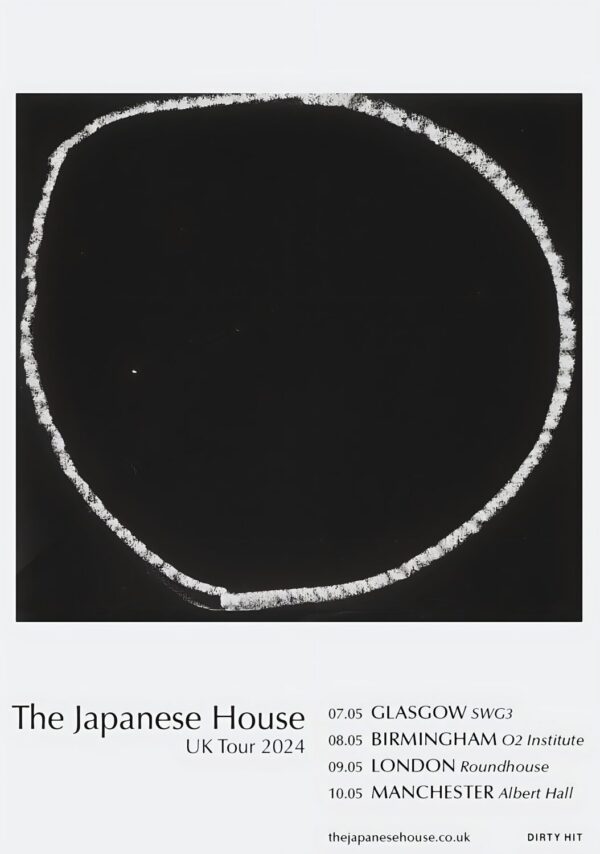 THE JAPANESE HOUSE In The End It Always Does 2024 UK Tour Poster