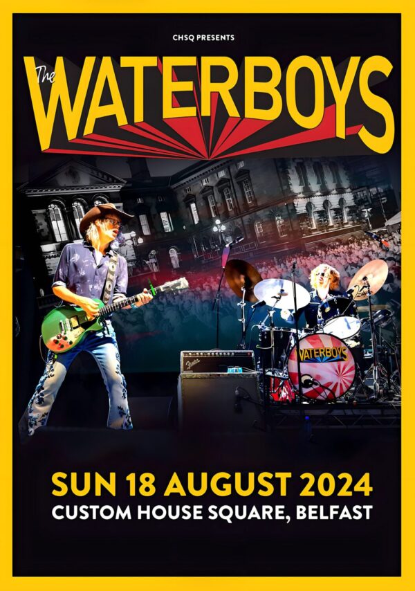 THE WATERBOYS All Souls Hill: BELFAST Custom House Square  - 18 August 2024 Poster Print