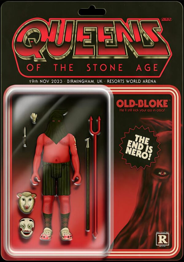 QUEENS OF THE STONE AGE The End Is Nero 2023 Tour: BIRMINGHAM Resorts World Arena - 19 November 2023 Poster Print 