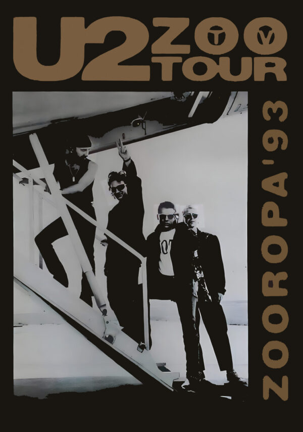 U2 Zoo TV Europa 93 World Tour: European 1993 Tour Poster Print