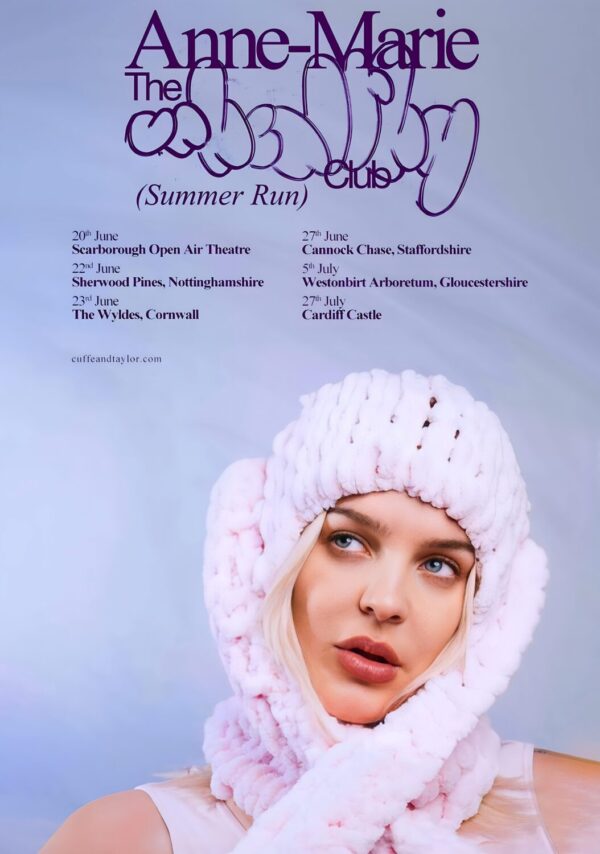 ANNE-MARIE The Unhealthy Club - Summer Run 2024 UK Tour Poster