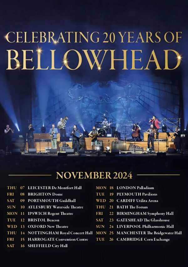 BELLOWHEAD Celebrating 20 Years 2024 UK Tour Poster