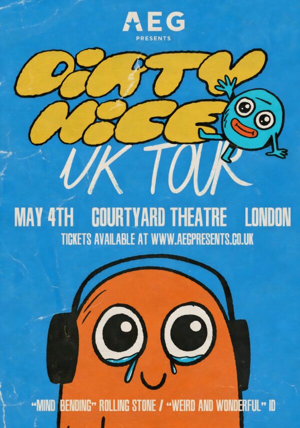 DIRTY NICE Surrenderland 2024 UK Tour: LONDON Courtyard Theatre - 4 May 2024 Poster