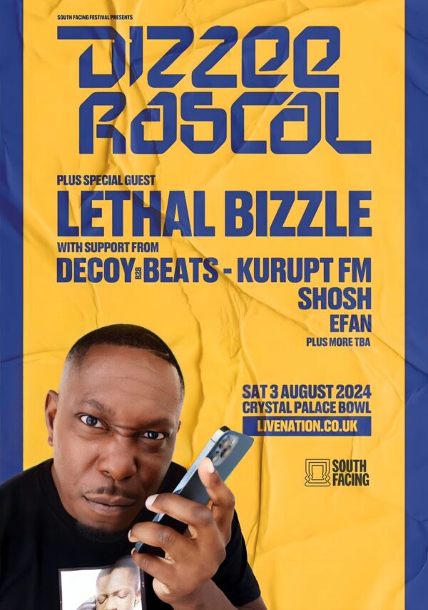 DIZZEE RASCAL Boy In Da Corner 20th Anniversary Tour: LONDON Crystal Palace Bowl - 3 August 2024 Poster Print 