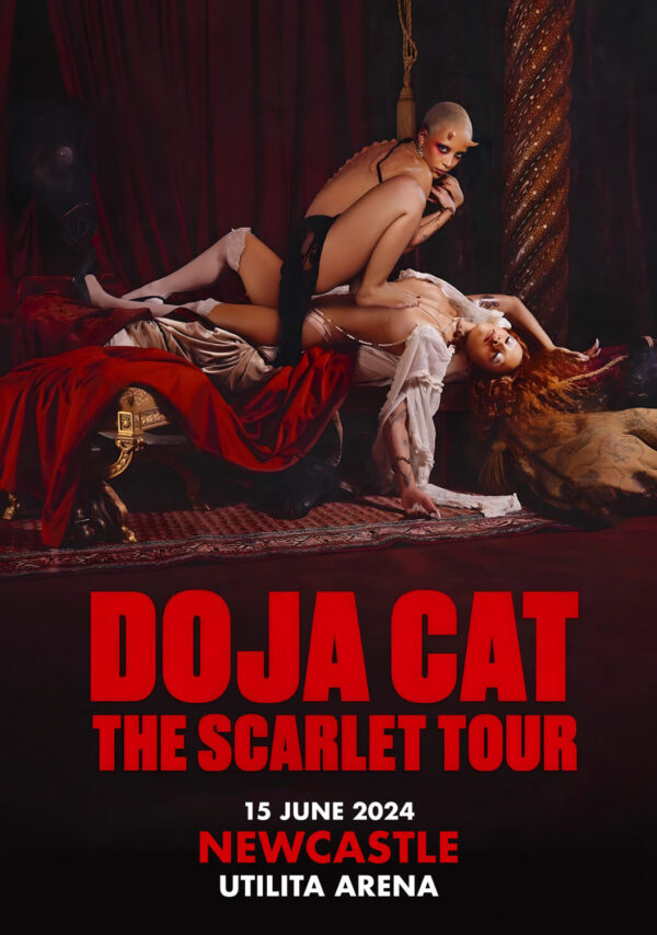 DOJA CAT The Scarlet 2024 UK Tour: NEWCASTLE Utilita Arena - 15 June 2024 Poster