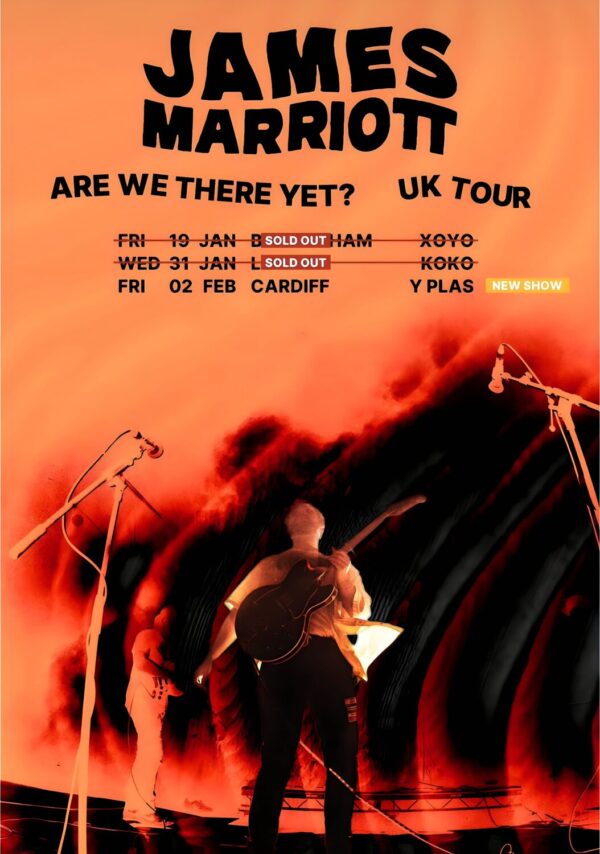 JAMES MARRIOTT Are We There Yet? 2024 UK Tour: CARDIFF, LONDON & BIRMINGHAM Poster