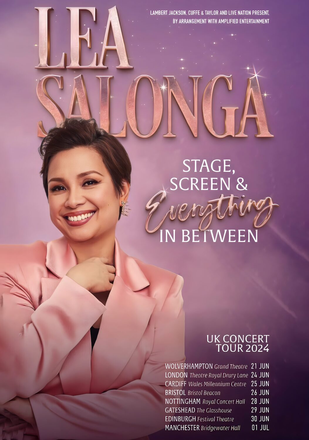 LEA SALONGA 2024 UK Tour Poster
