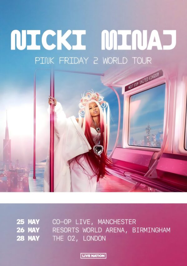 NICKI MINAJ Pink Friday 2 2024 UK Tour Poster