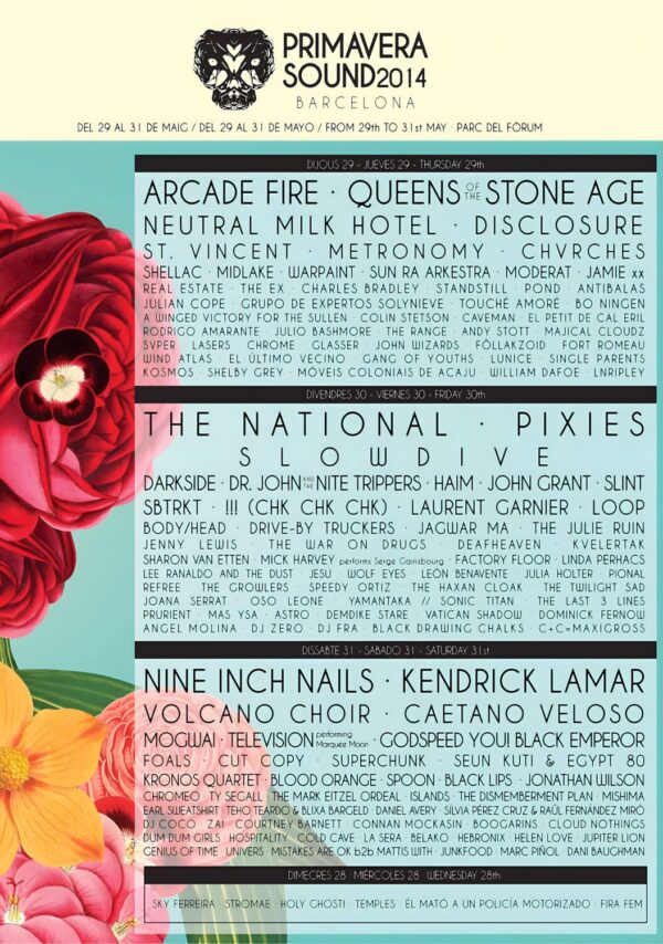 PRIMAVERA SOUND Festival 2014 Poster Print