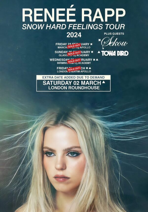 RENEÉ RAPP Snow Hard Feelings 2024 UK Tour Poster