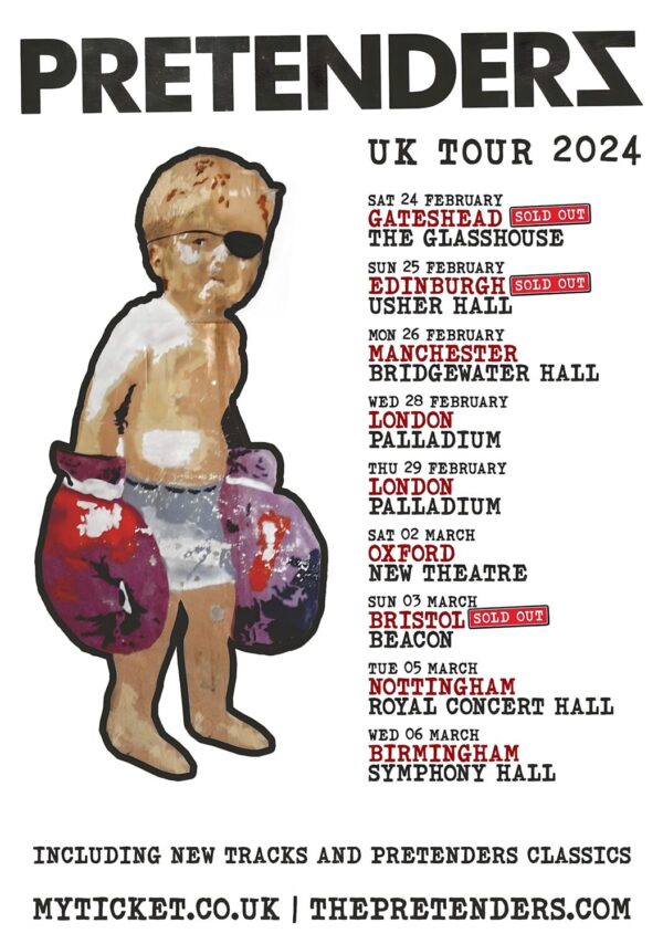 THE PRETENDERS Relentless 2024 UK Tour Poster