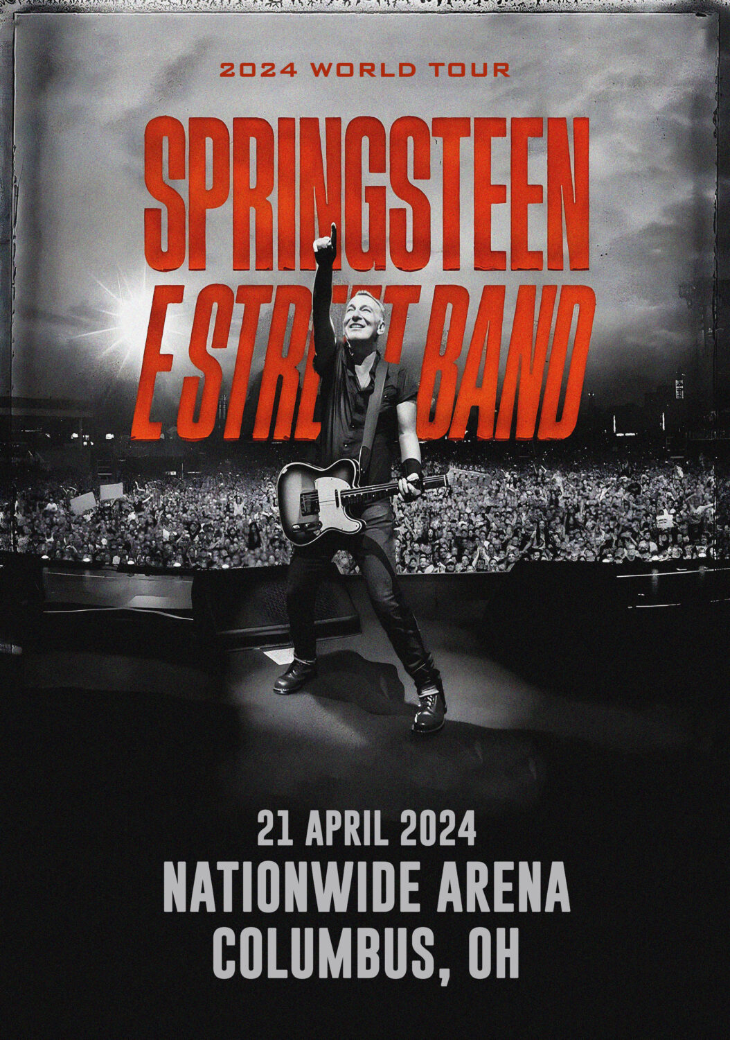BRUCE SPRINGSTEEN 2024 World Tour COLUMBUS Poster