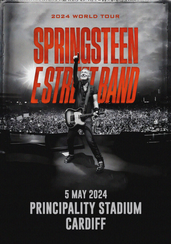 BRUCE SPRINGSTEEN 2024 World Tour CARDIFF Poster