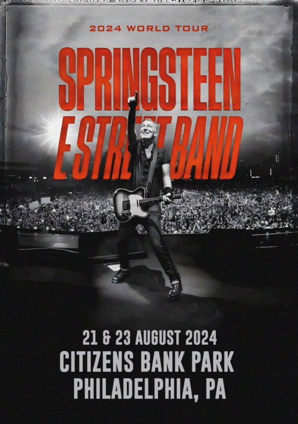 BRUCE SPRINGSTEEN & E Street Band 2024 World Tour: PHILADELPHIA, PA Citizens Bank Park Poster Print