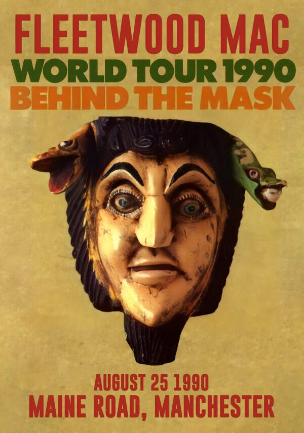 FLEETWOOD MAC Behind The Mask 2000 World Tour: MANCHESTER Maine Road Poster Print