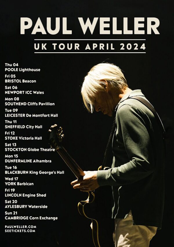 PAUL WELLER UK Tour April 2024 Poster Print