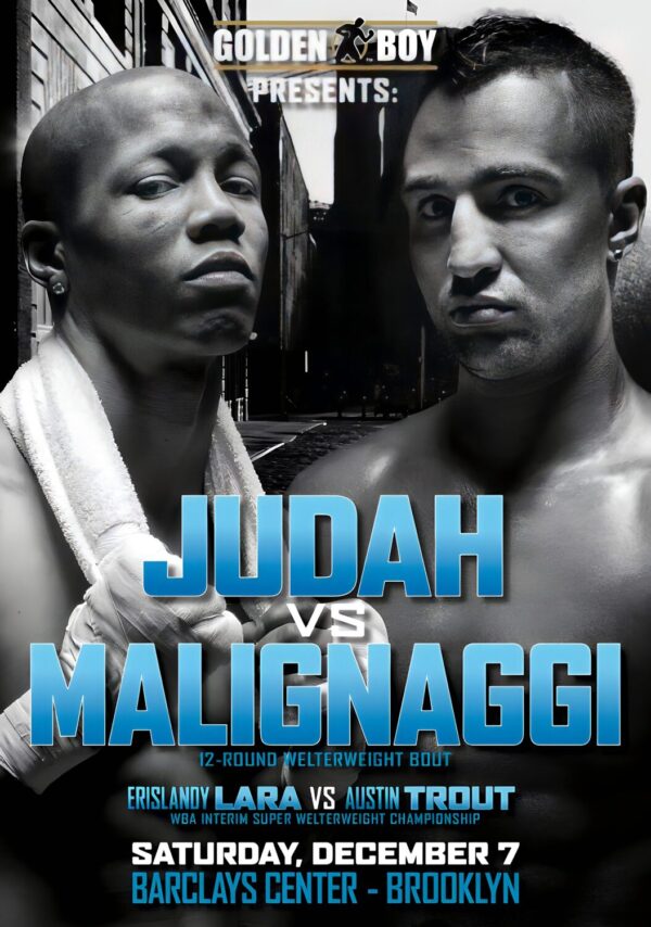 ZAB JUDAH vs. PAULIE MALINAGGI Boxing Fight Poster Print