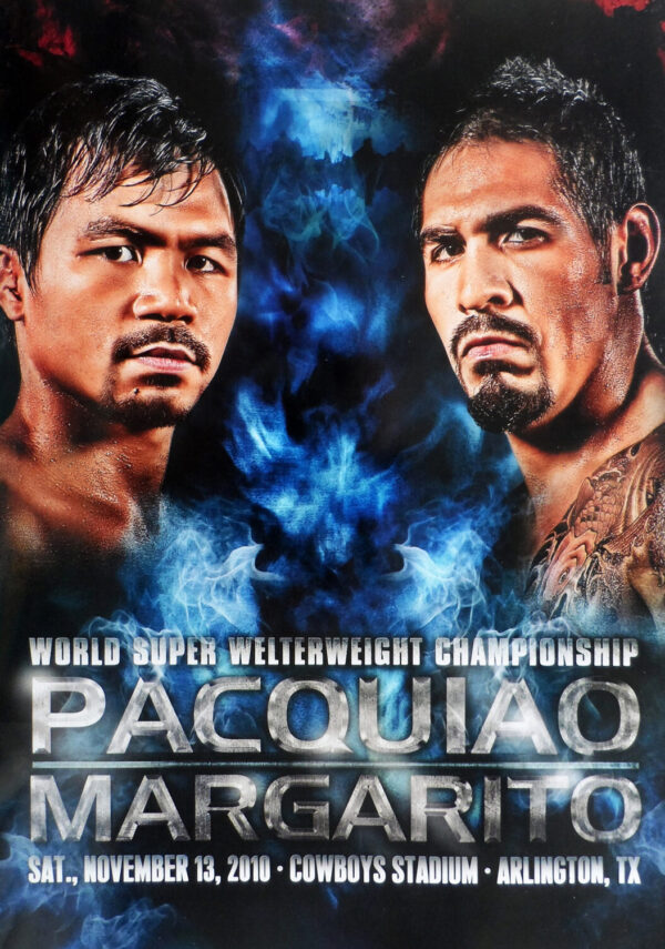 MANNY PACQUIAO vs. ANTONIO MARGARITO Welterweight 2010 Boxing Fight Poster