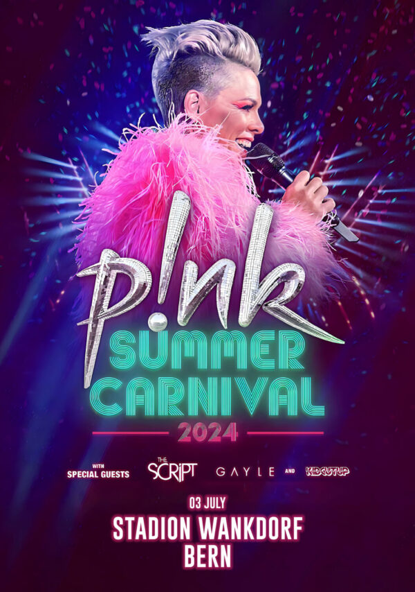 P!NK (Pink) Summer Carnival 2024 European Tour: BERN Stadion Wankdorf Poster
