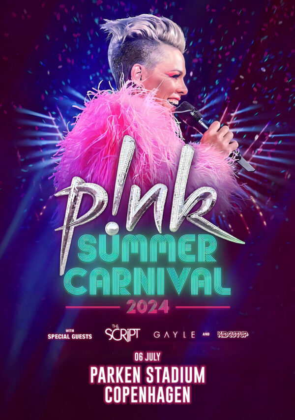 P!NK (Pink) Summer Carnival 2024 European Tour: COPENHAGEN Parken Stadium Poster