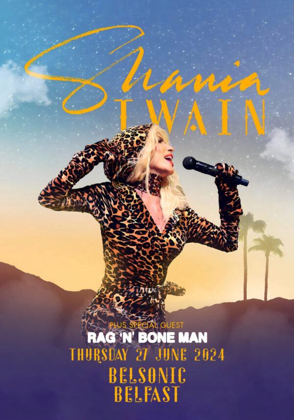 SHANIA TWAIN Queen Of Me 2024 UK & Ireland Tour: BELFAST Belsonic Poster Print