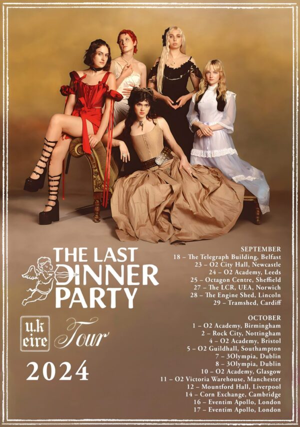 THE LAST DINNER PARTY Prelude to Ecstasy 2024 UK & Ireland Tour Poster Print