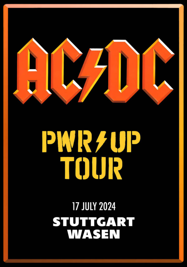 AC/DC Power Up 2024 European Tour: STUTTGART, Germany, Wasen Poster Print