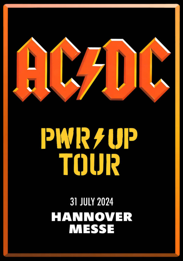 AC/DC Power Up 2024 European Tour: HANNOVER, Germany, Messe Poster