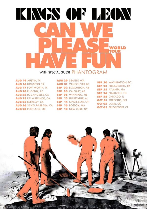 KINGS OF LEON Can We Please Have Fun 2024 North American Tour Poster Print