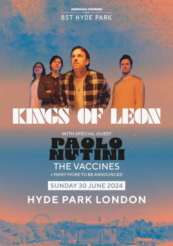 KINGS OF LEON Can We Please Have Fun 2024 UK Tour: BST LONDON Hyde Park Print