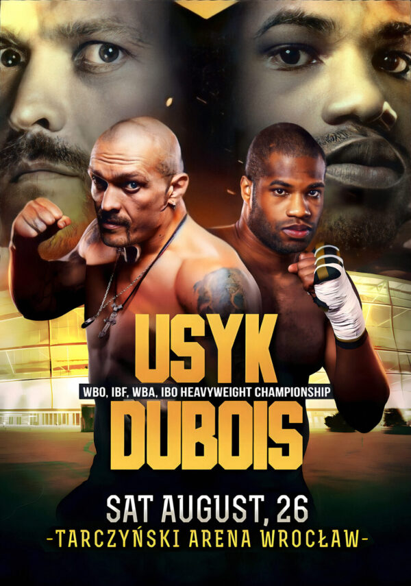 OLEKSANDR USYK VS. DANEIL DUBOIS 2023 Boxing Fight Poster