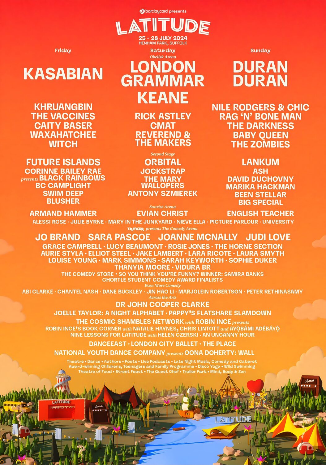 LATITUDE 2024 Festival - Line Up Poster
