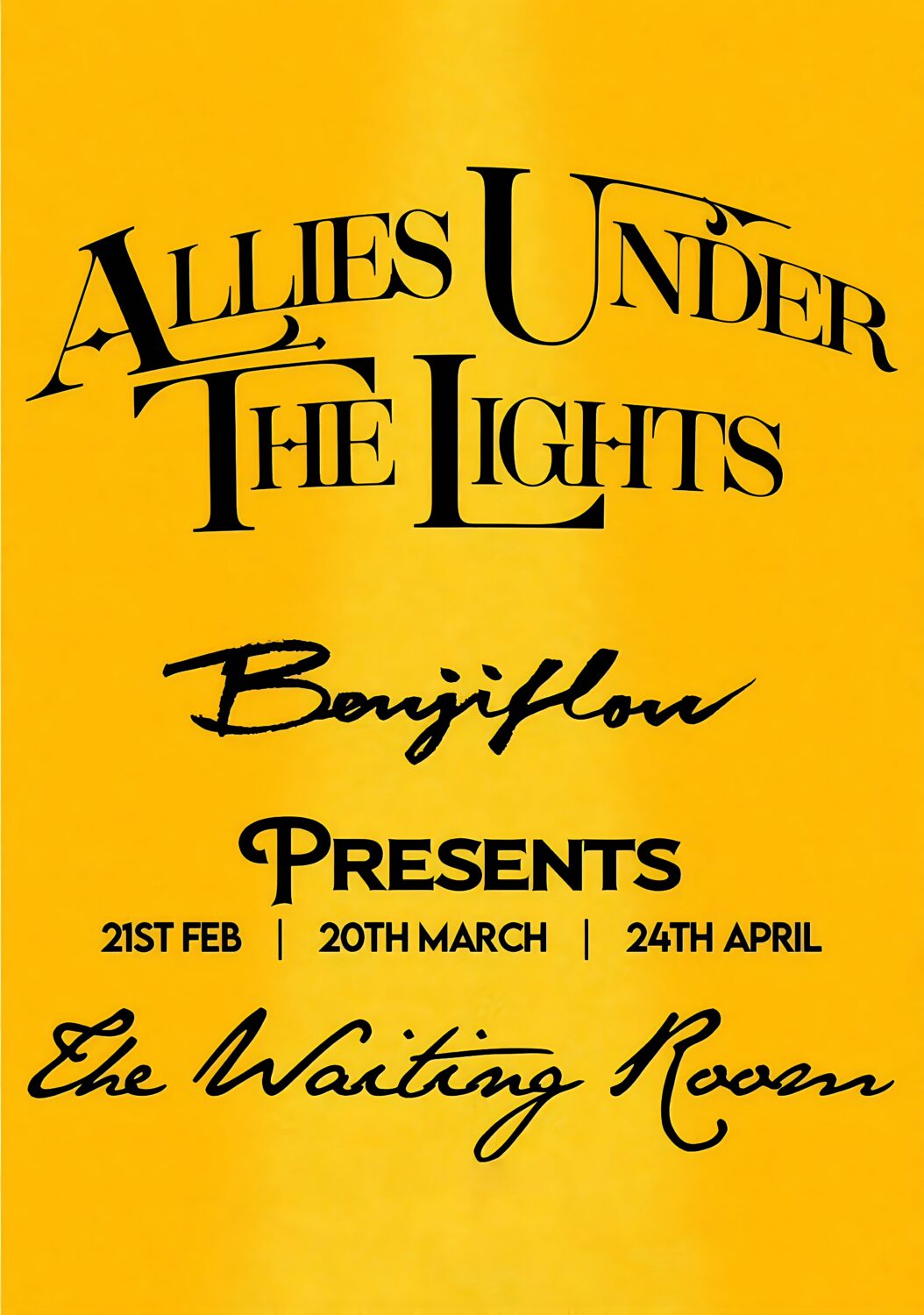 BENJIFLOW - The Waiting Room 2024 Tour Poster