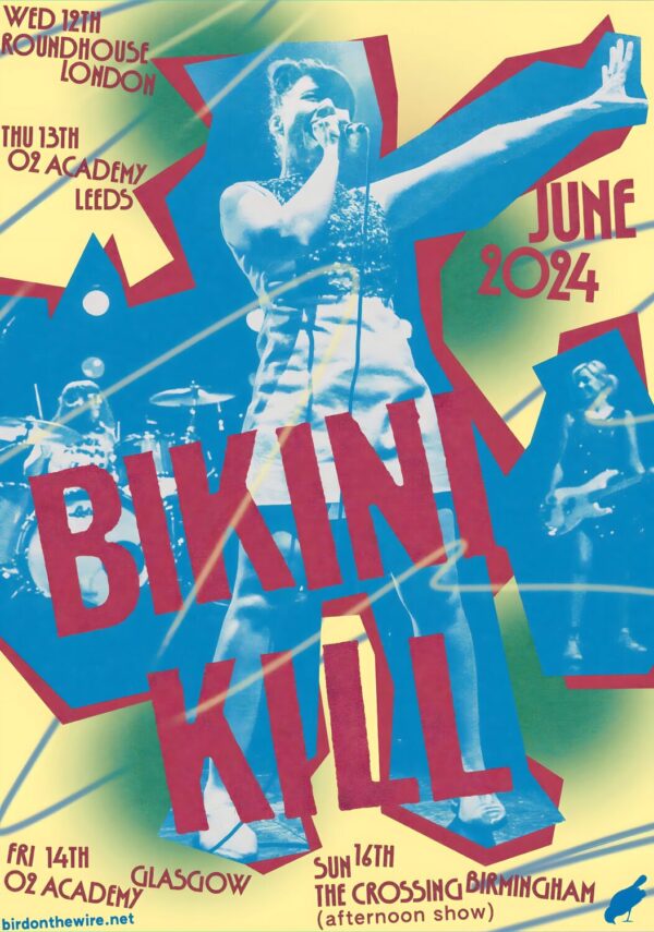BIKINI KILL Rebel Girl 2024 UK Tour Poster