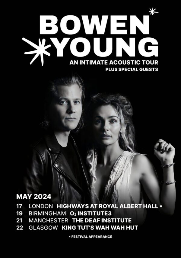 BOWEN YOUNG Us 2024 UK Tour Poster
