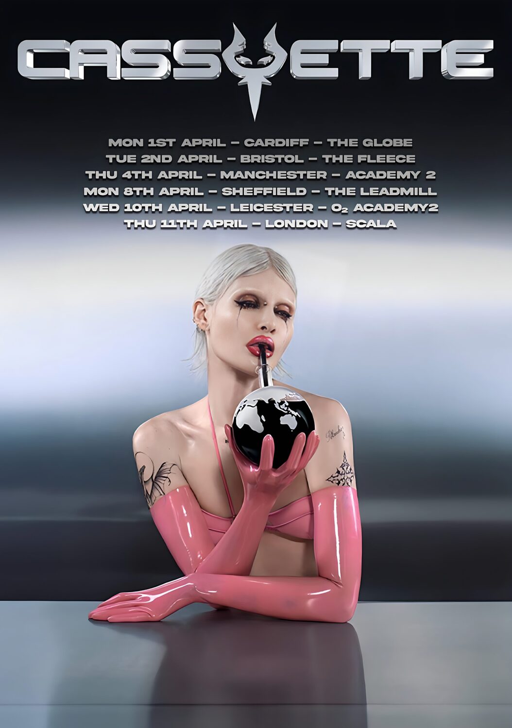 CASSYETTE This World Fucking Sucks 2024 UK Tour Poster